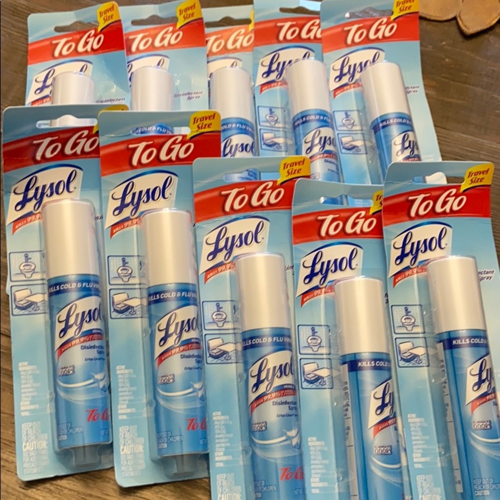 12 aerosol disinfectant sprays